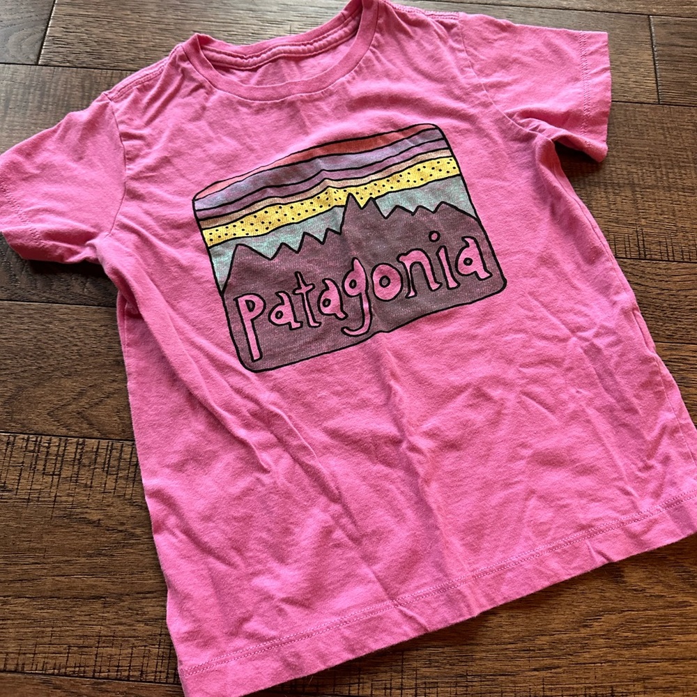 Patagonia Organic Pink Tee 2-3 T